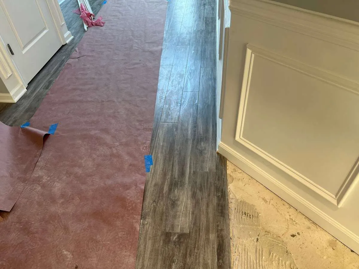 Completed marble shower restoration in Rapho